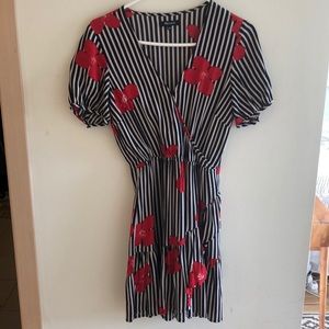 Madewell poppy-print wrap dress
